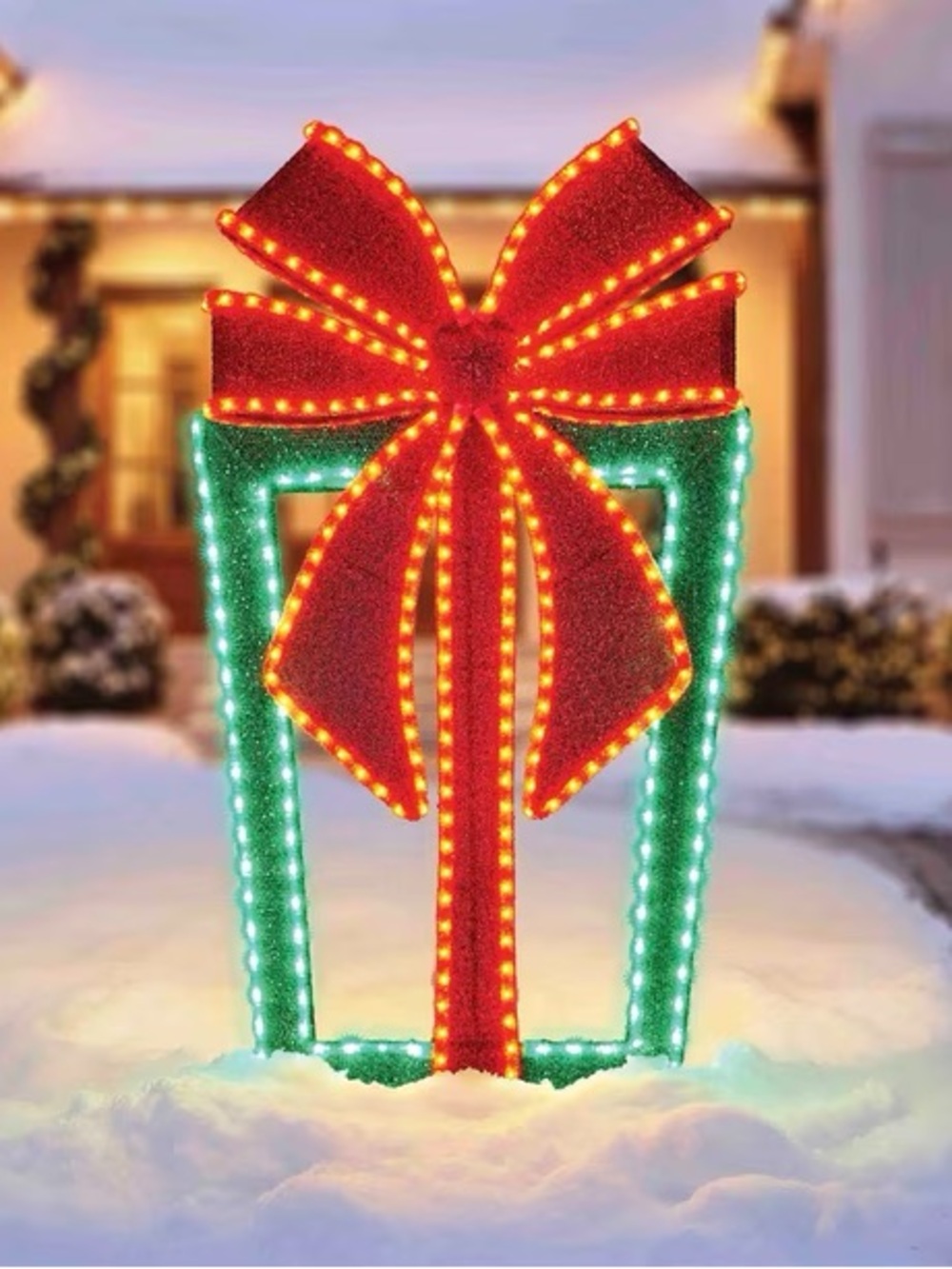 42" Pre-Lit Giftbox Décor